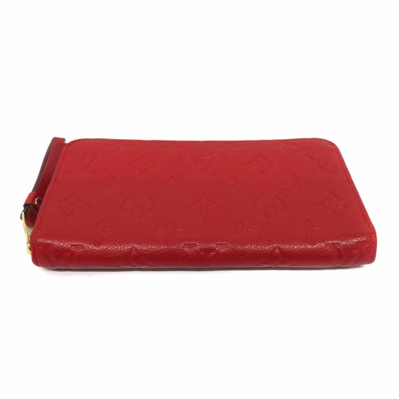 Louis Vuitton Red Long Wallet Zip Scarlet Zippy Empreinte - Picture 4 of 6